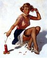 Elvgren, Looking for Trouble, 1953